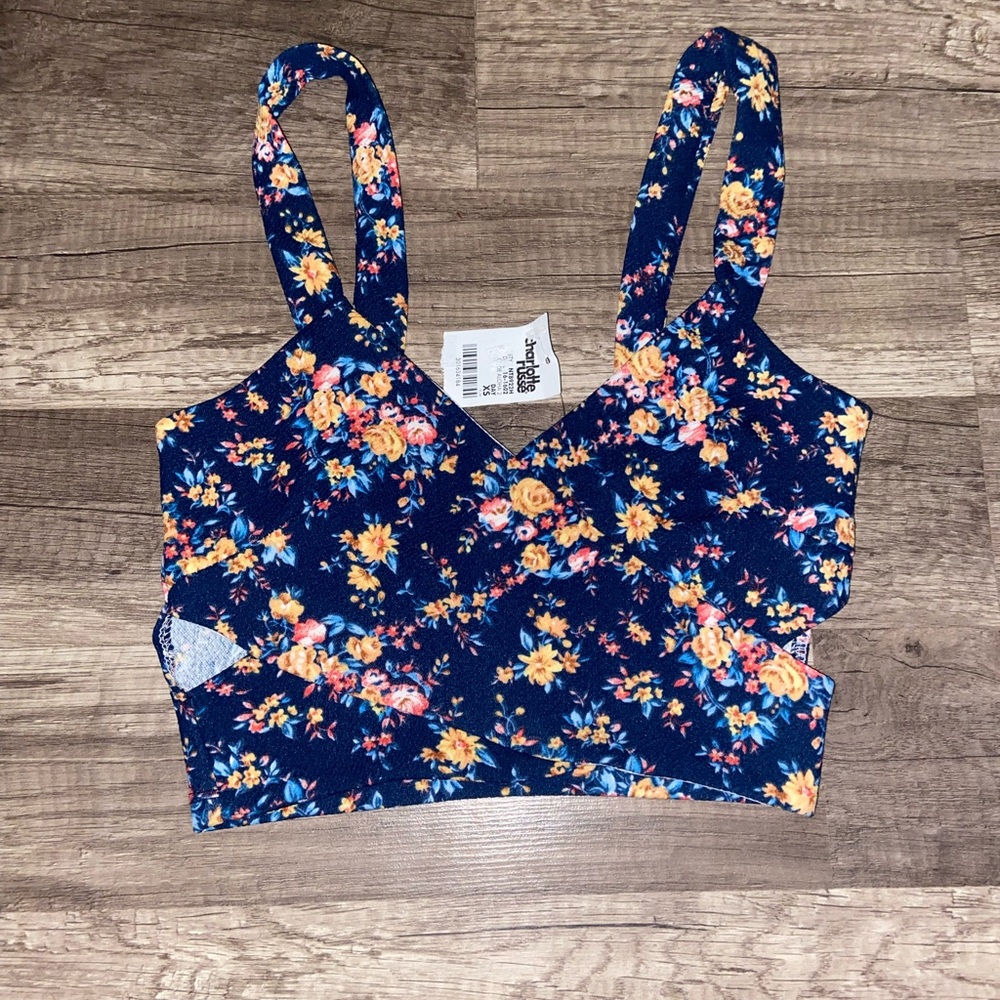 Floral crop top